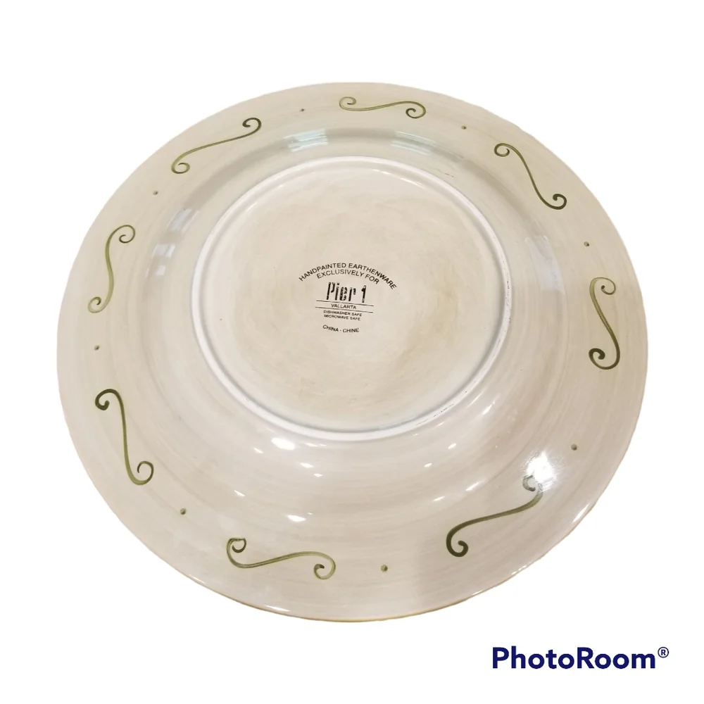 NWOT Pier 1 Handpainted Vallarta Earthenware Serving Platter Chop Plate*